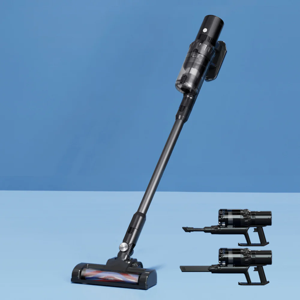 Devanti Stick Vacuum Cleaner Brushless Cordless 350W Grey - Nurns