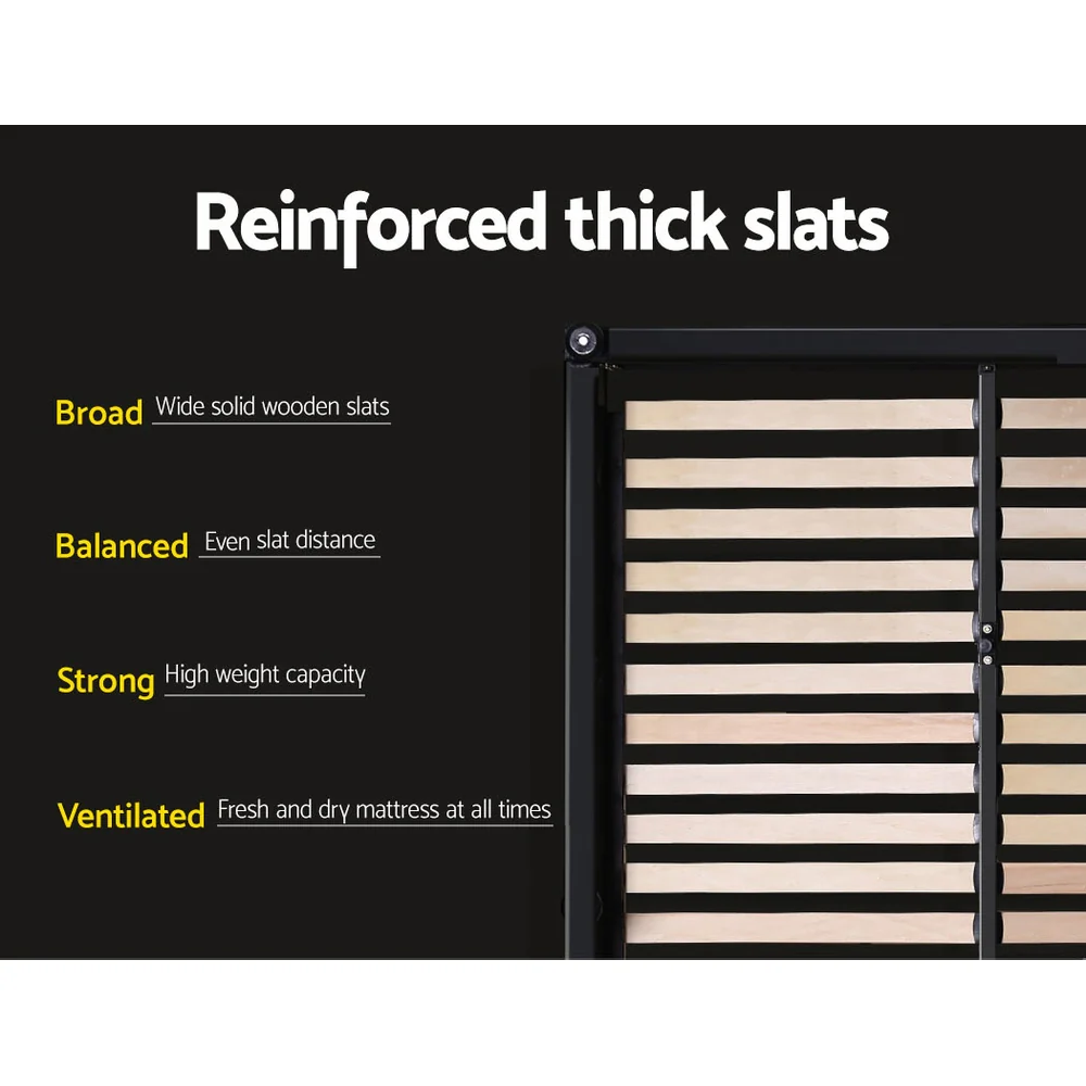 Madison Bed Frame Fabric - Grey Double - Nurns