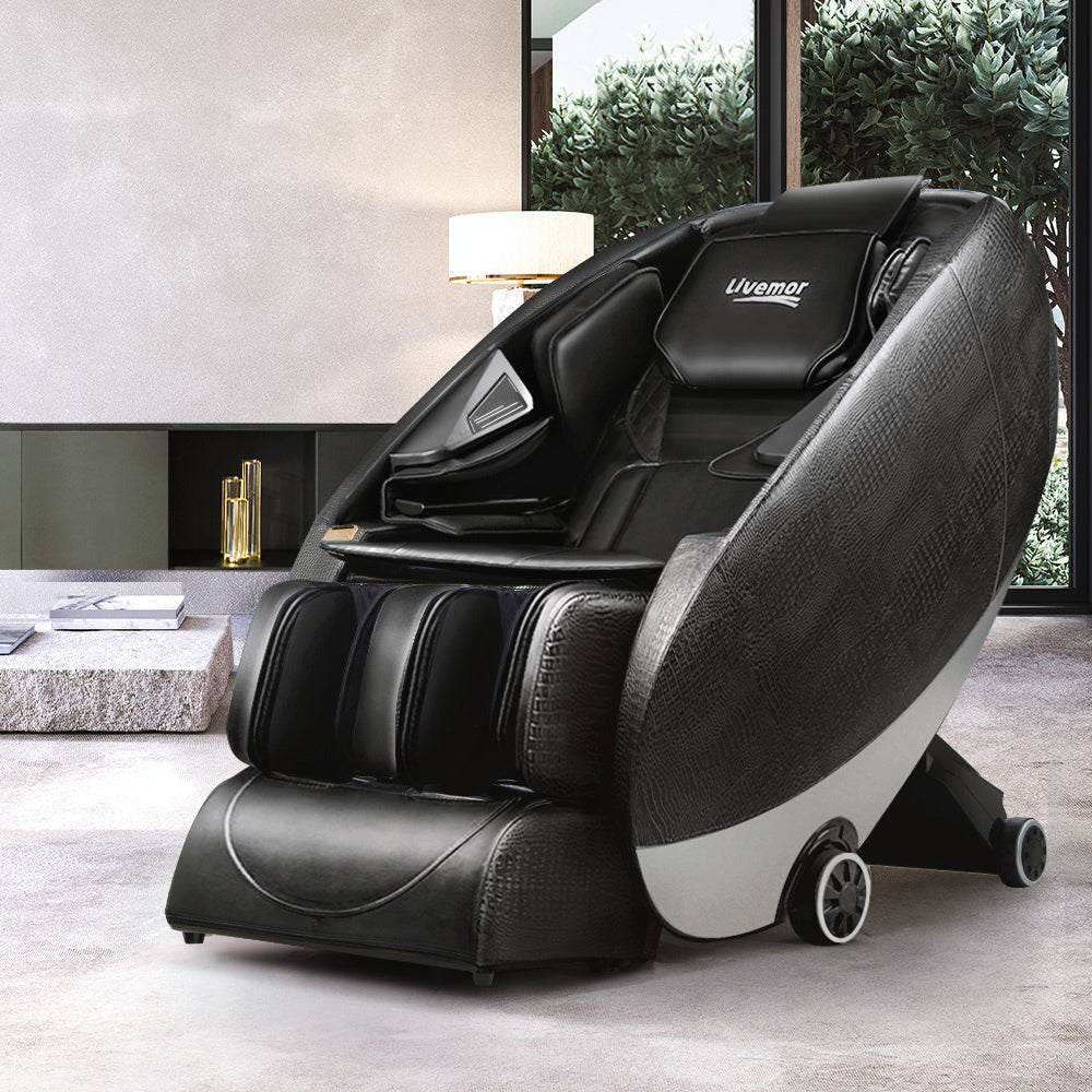 Kirin Massage Chair Electric Recliner Zero Gravity Massage Chair Deluxe - Black - Nurns