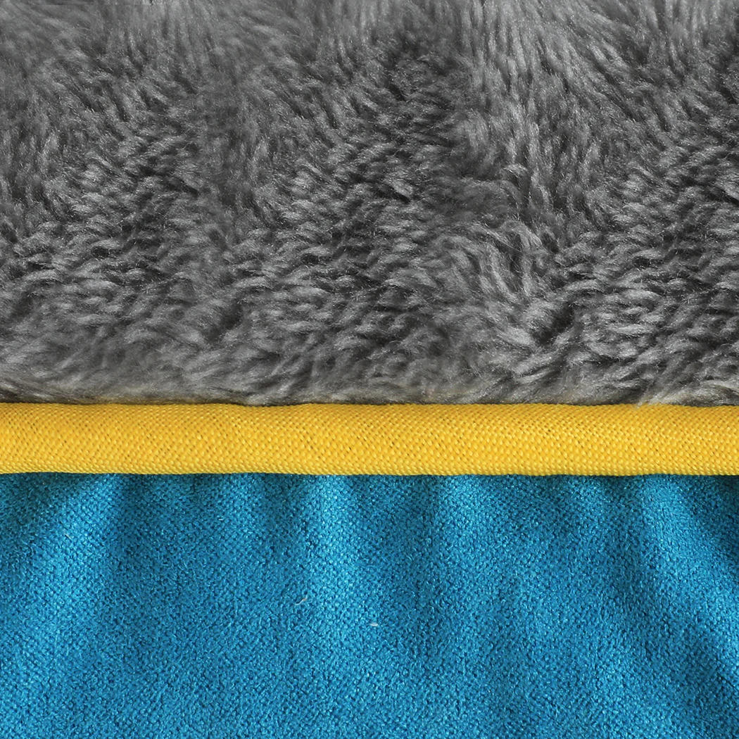 LARGE Dog Beds Electric Pet Heater Heated - Blue - Nurns