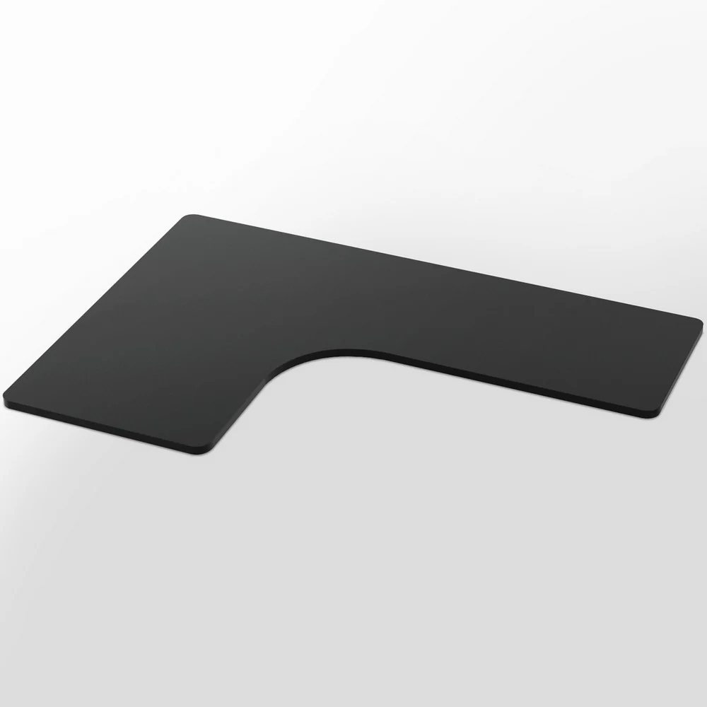 Artiss Standing Desk Top L-Shape Black 160cm - Nurns