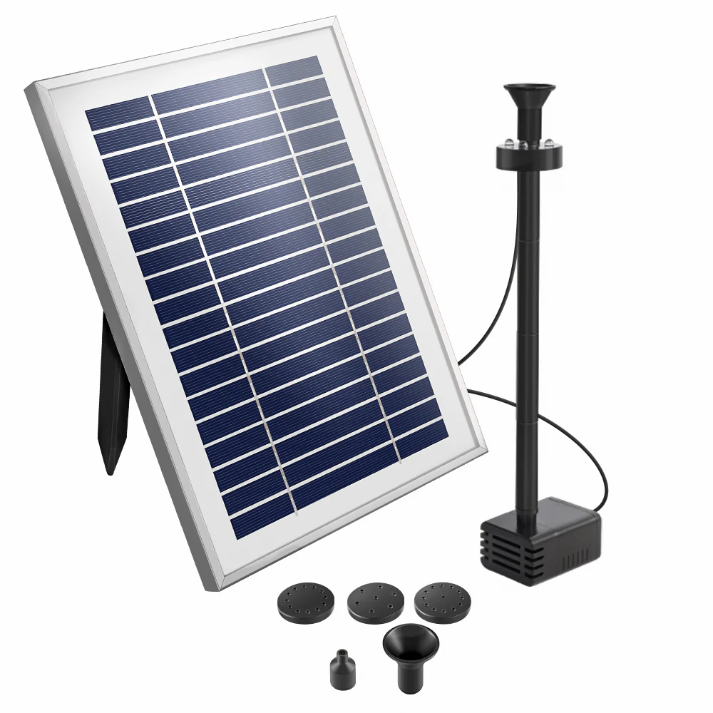 Solar Pond Pump with Battery Kit Solar Powered Garden Water Fountain - Nurns