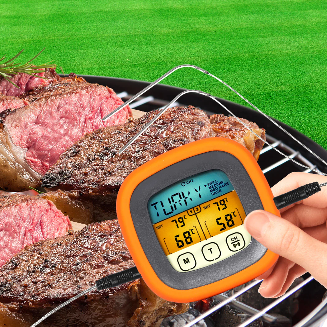 Digital Food Thermometer BBQ 2 Probe - Nurns