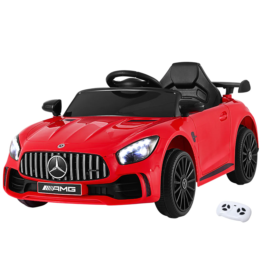 Kids Ride On Car Mercedes-Benz AMG GTR Electric Toy Cars 12V - Red - Nurns