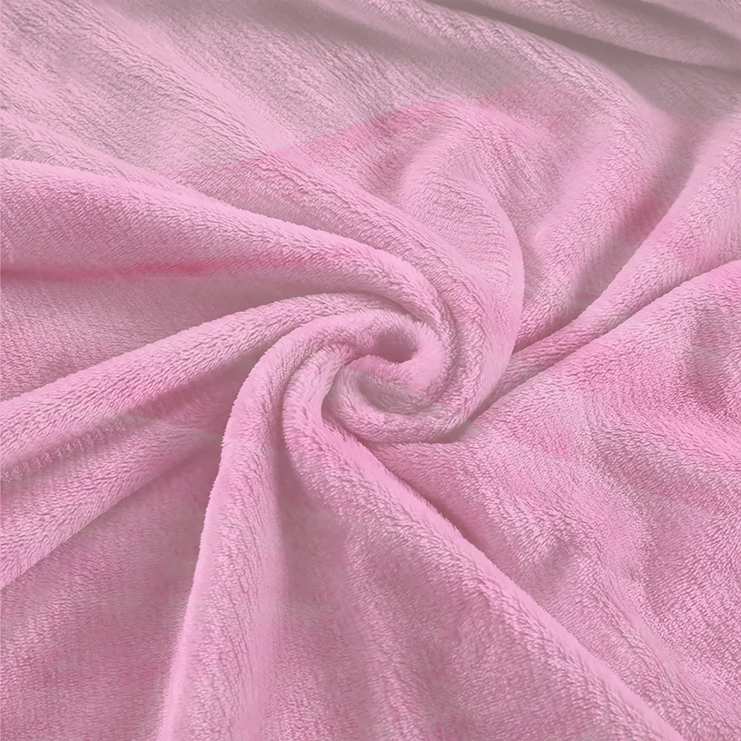 Waylon Throw Ultra-Soft Blanket 320gsm 220x240cm Warm - Pink - Nurns