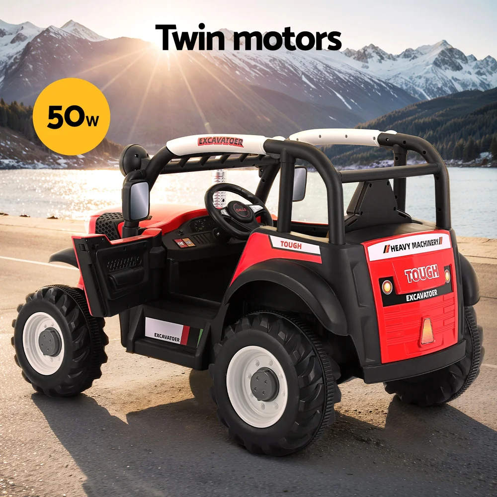 Kids Electric Ride On Car Off Road Jeep Remote 12V - Red - Nurns