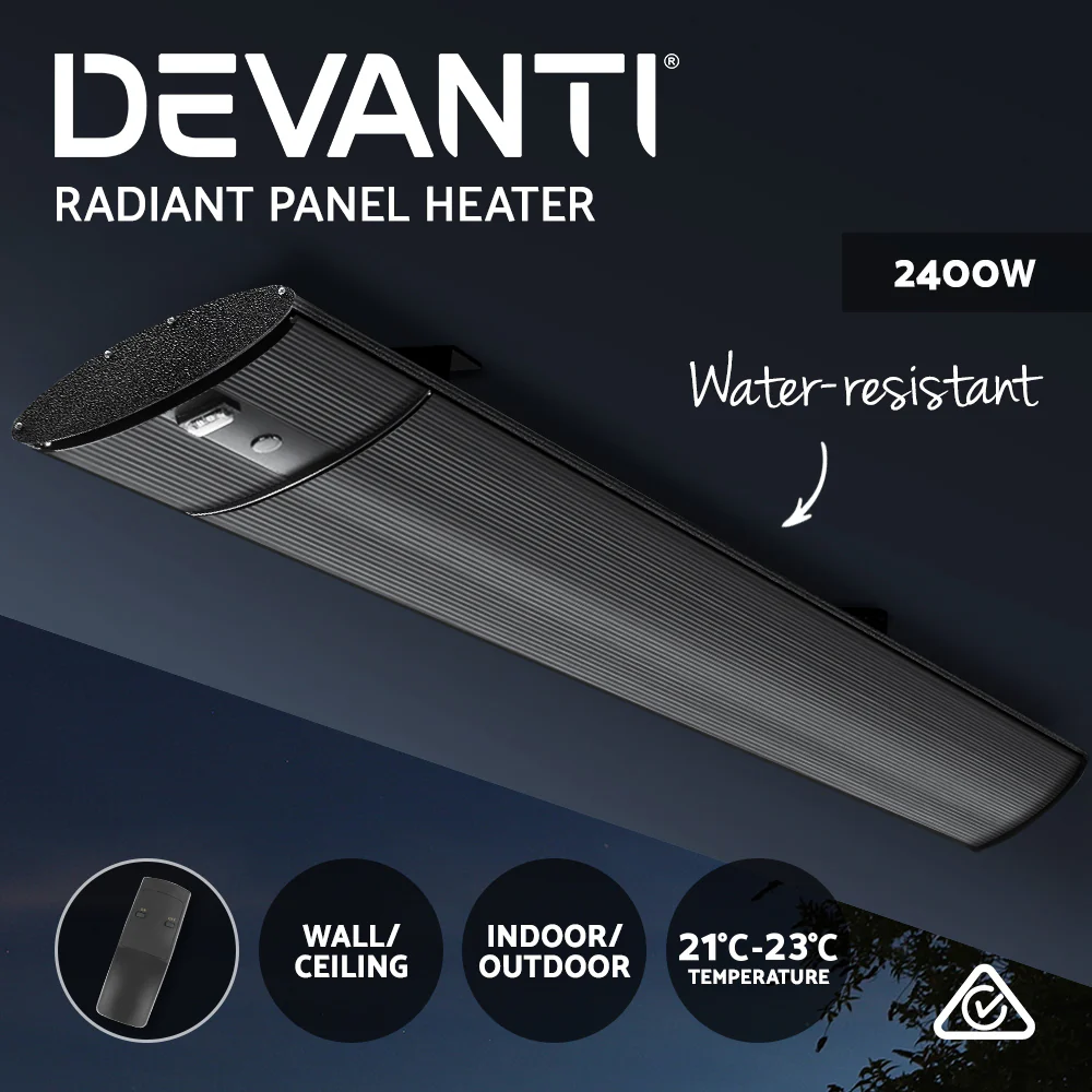 Electric Radiant Strip Heater Outdoor 2400W - Nurns