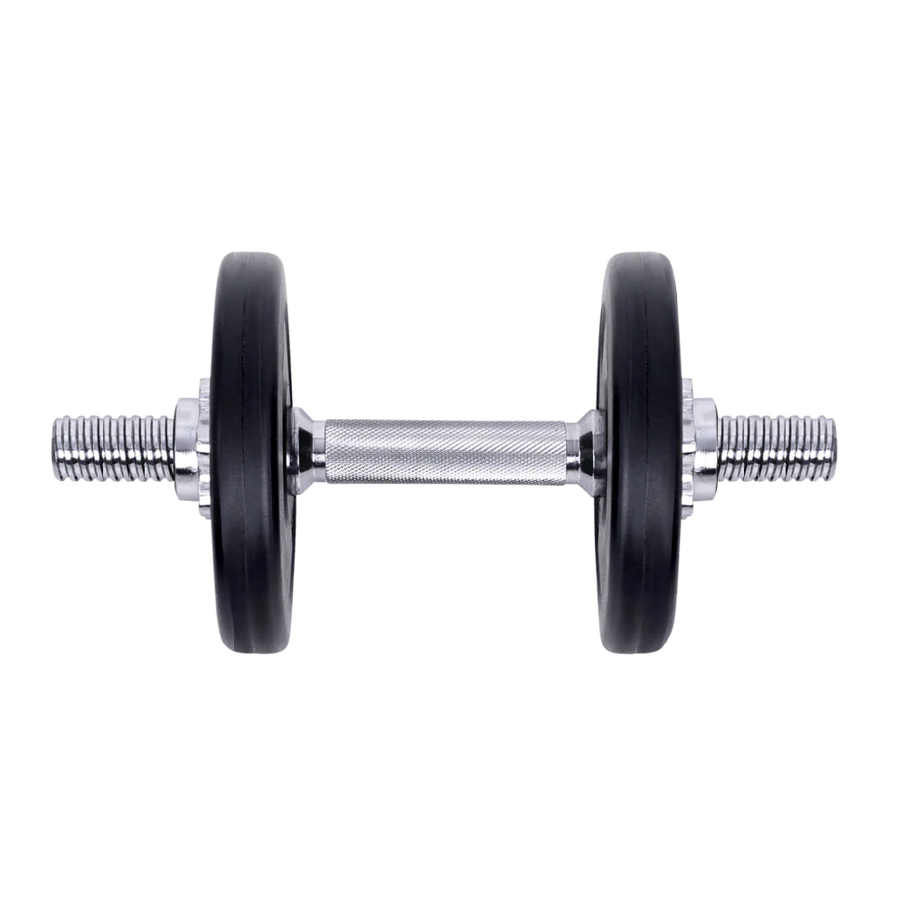 Everfit 15kg Dumbbell Set Weight Plates Dumbbells Lifting Bench - Nurns
