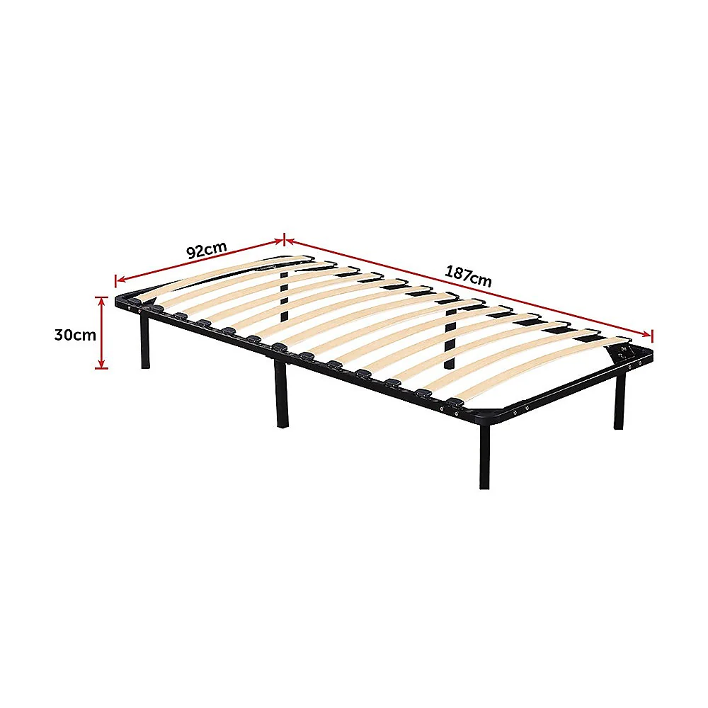 Eliana Metal Bed Frame - Black Single - Nurns