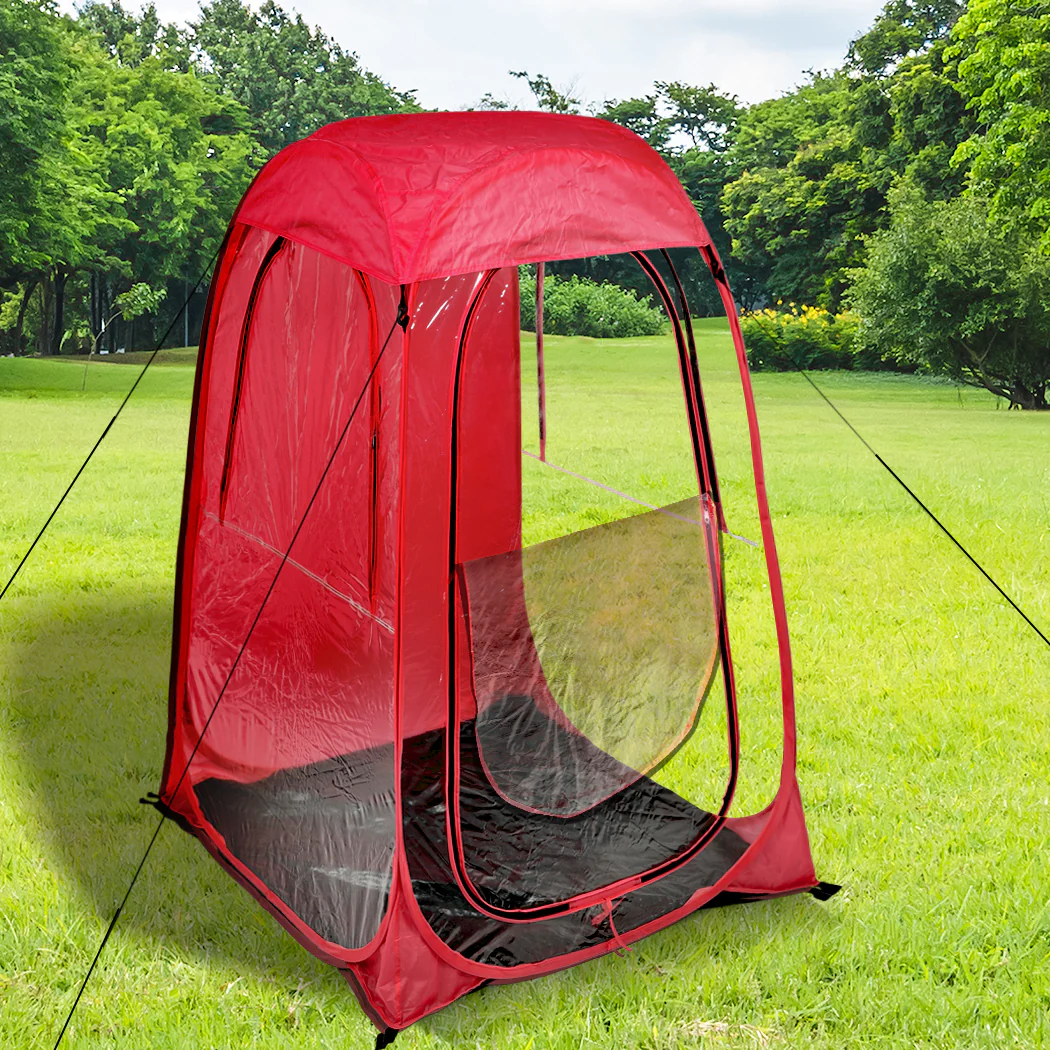 Set Of 2 Mountview Pop Up Tent Camping Weather Tents Outdoor Portable Shelter Shade - Red - Nurns