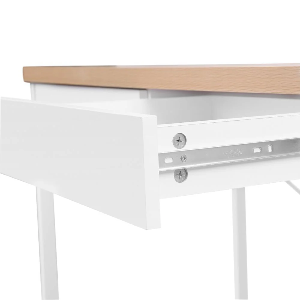 Artiss Computer Desk Drawer Storage Oak 100cm - Nurns