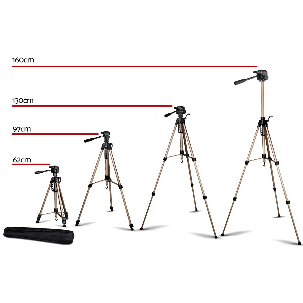 Professional Camera Tripod Monopod Stand DSLR Pan Head Mount Flexible - Nurns