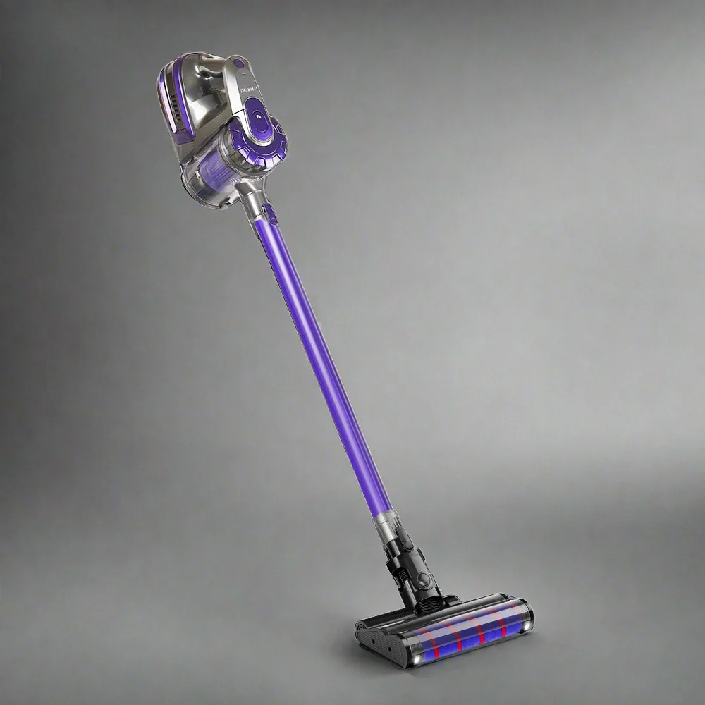 Devanti Stick Vacuum Cleaner Cordless Roller Brush 150W Purple - Nurns