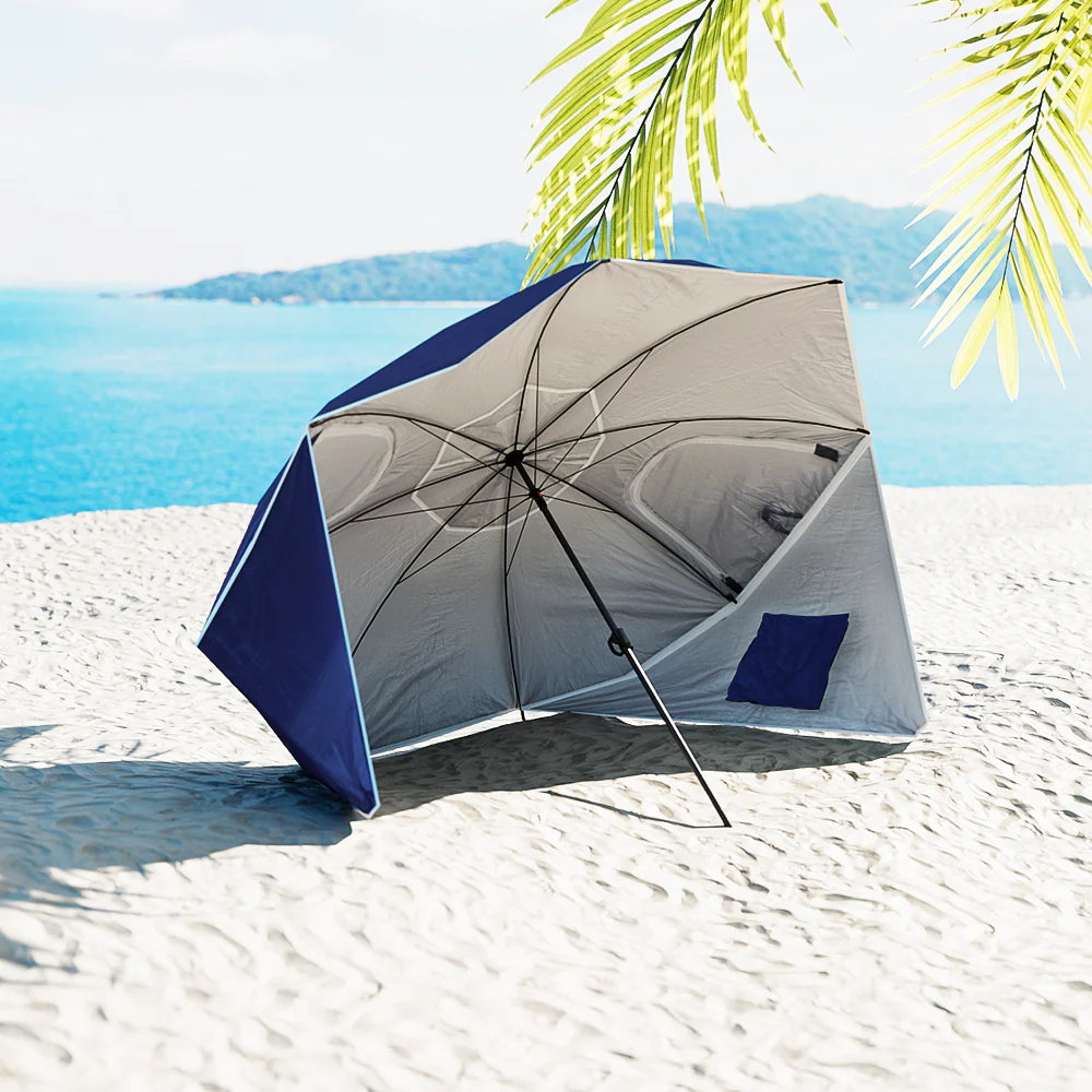 Instahut Beach Umbrella Outdoor Umbrellas Garden Sun Extension Pole Sun Canopy - Nurns