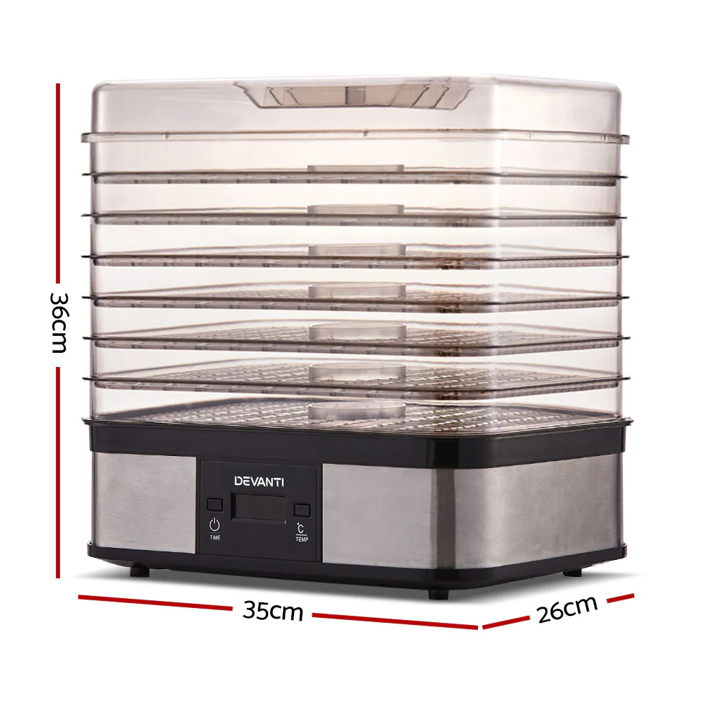 Devanti 7 Trays Food Dehydrator - Nurns
