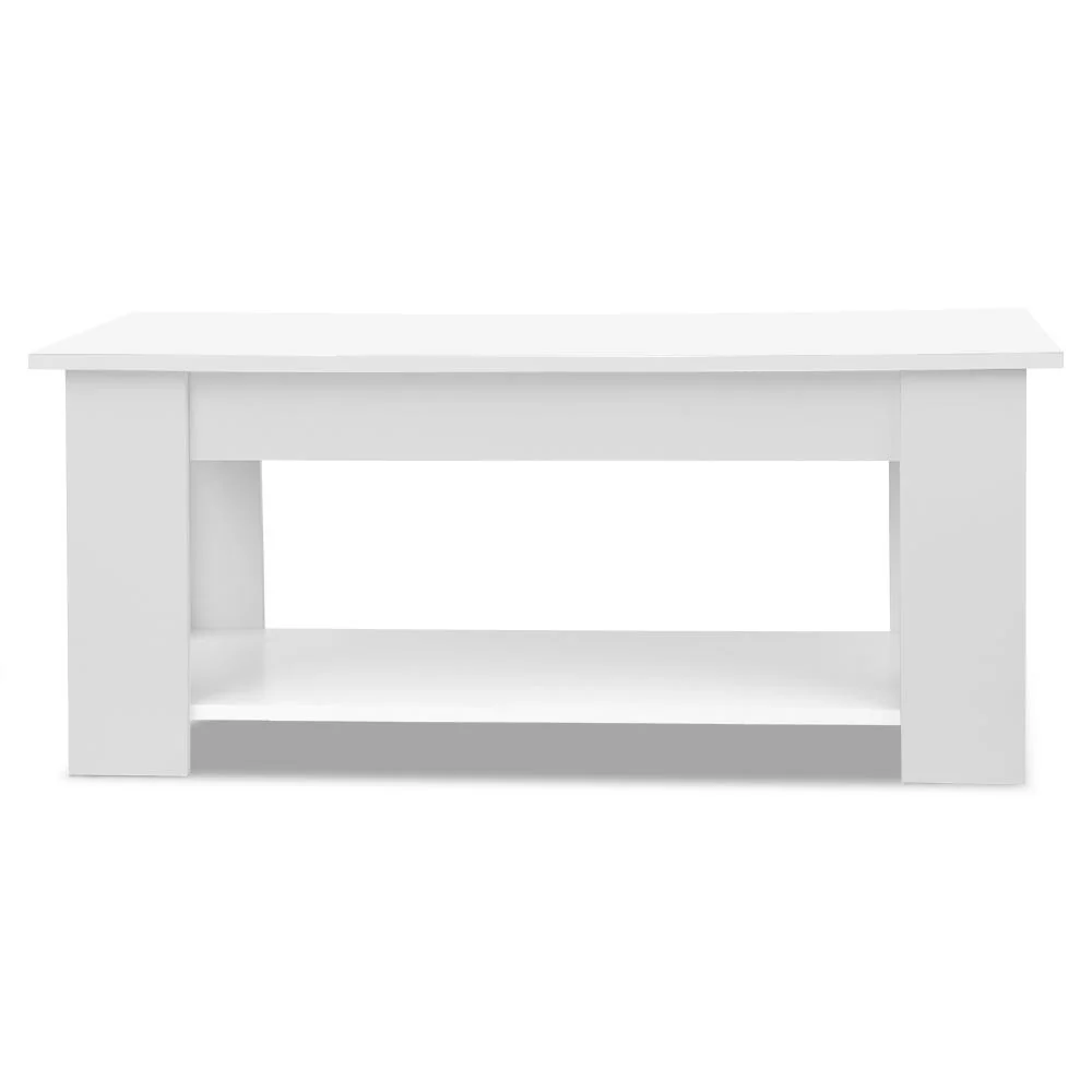 Lift Up Top Mechanical Coffee Table - White - Nurns