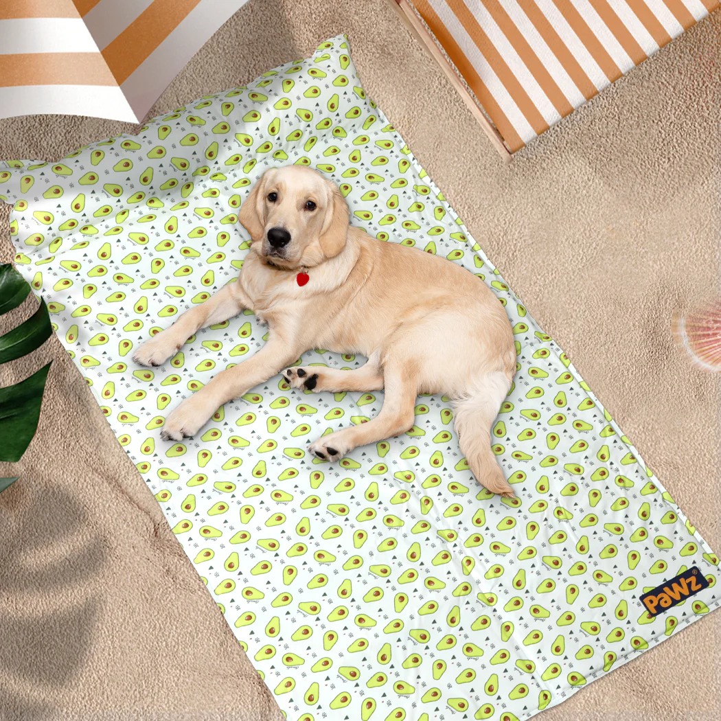 XLarge Dog Beds Pet Cooling Mat Gel Non-Toxic - Yellow - Nurns