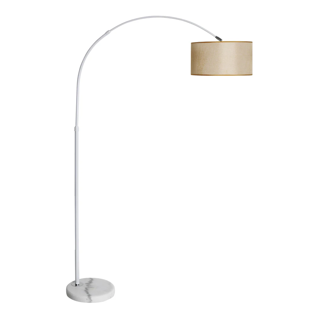 Modern LED Floor Lamp Reading - Beige - Nurns