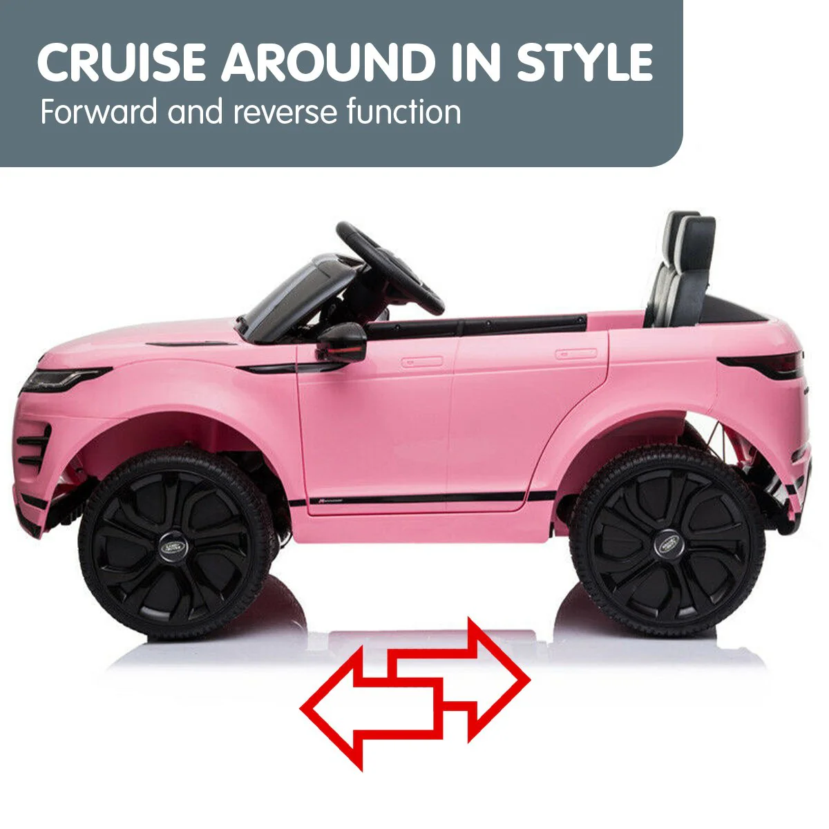Land Rover Licensed Kids Electric Ride On Car Remote Control - Pink - Nurns