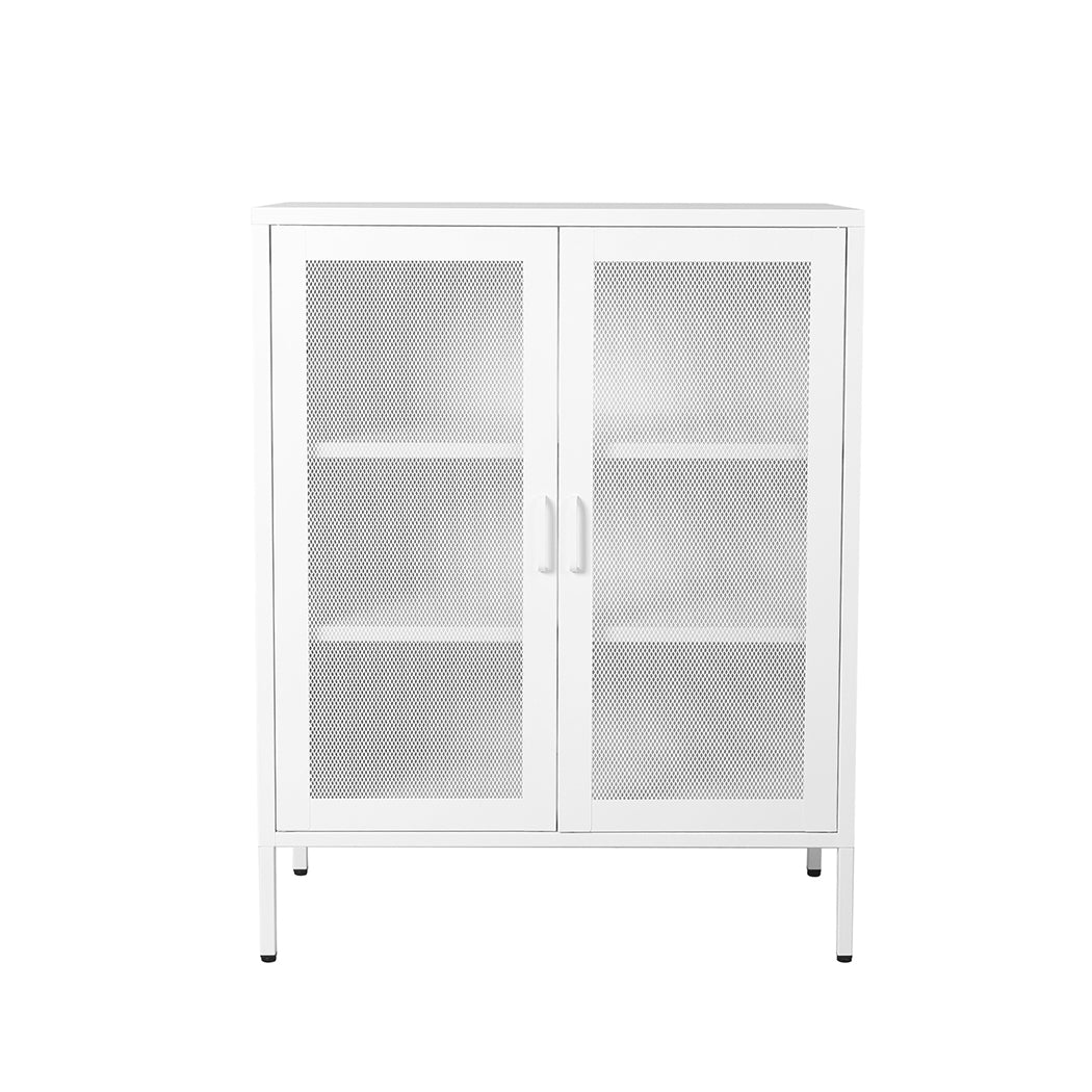 Storage Cabinet Steel Kitchen White - Nurns
