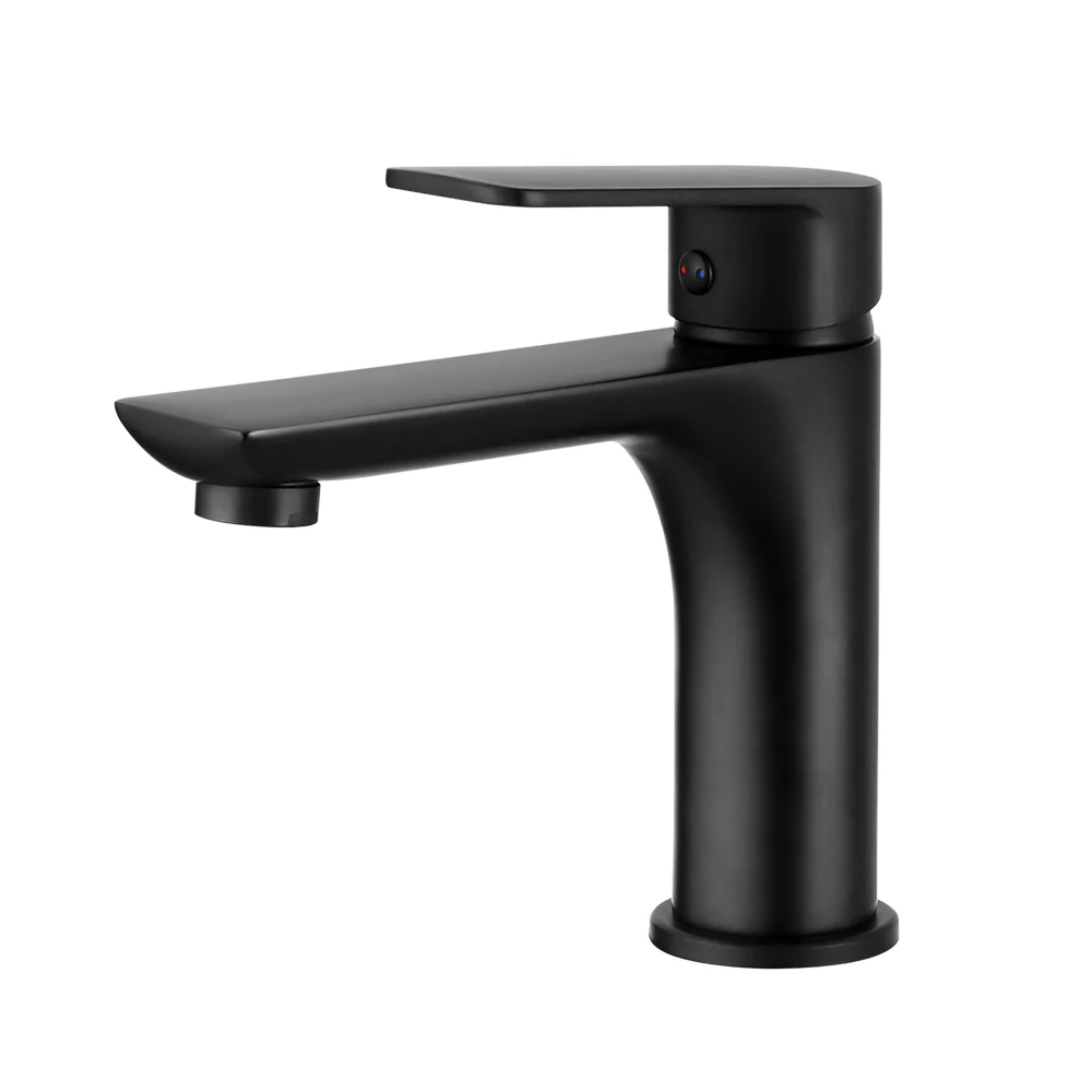 Bathroom Basin Mixer Tap Brass Faucet Vanity Laundry Sink Black - Nurns