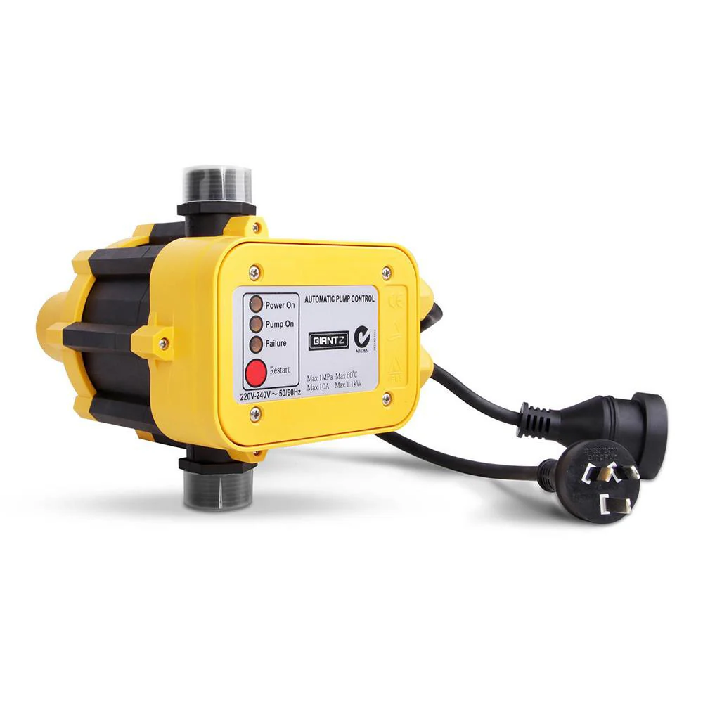 Garden Water Pump High Pressure 2500W 5-Stage Tank Irrigation - Yellow - Nurns