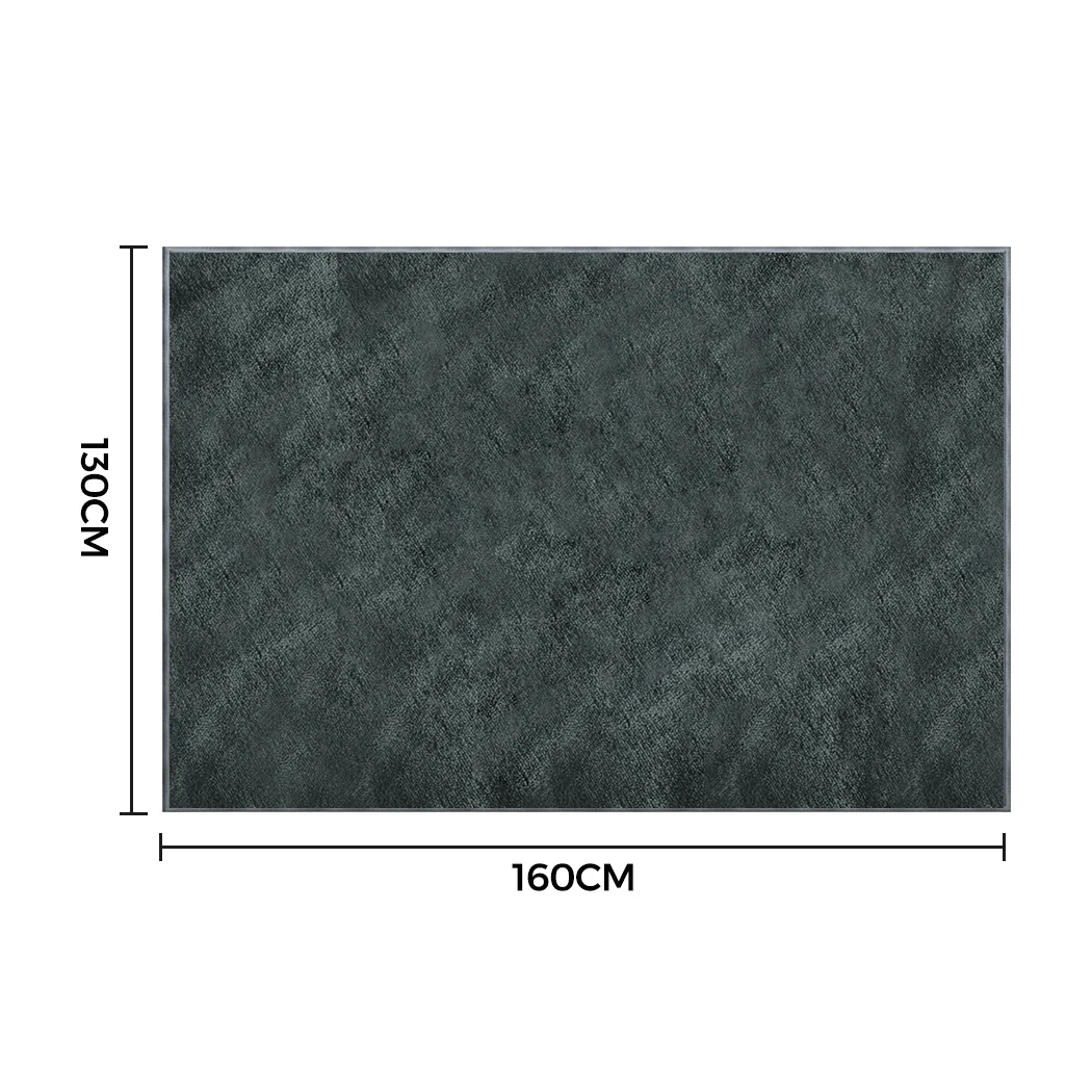 Whitley Electric Soft Blanket Heated Timer Bedding Washable Warm Winter Snuggle - Dark Grey - Nurns