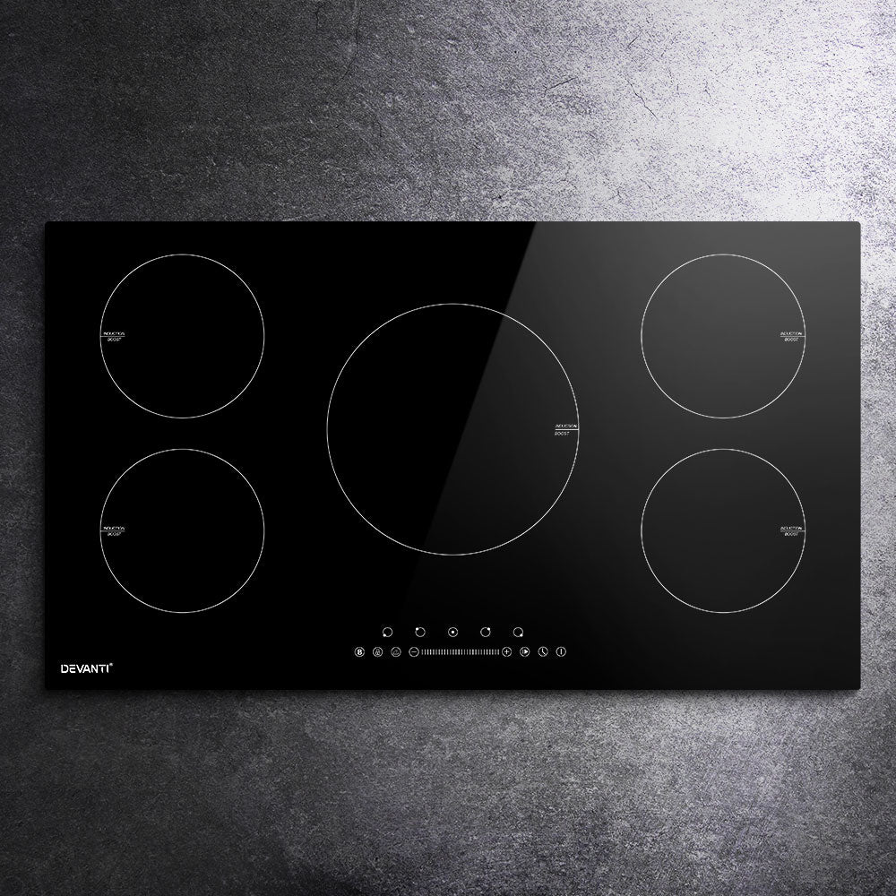 Devanti Induction Cooktop 90cm Electric Cooker - Nurns