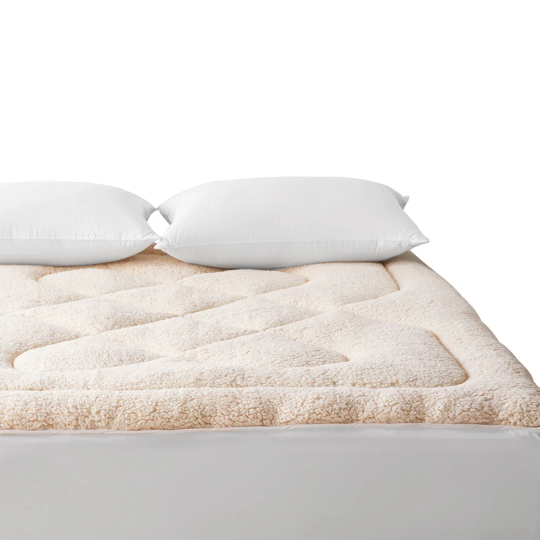 Queen DreamZ Mattress Topper 100% Wool Underlay - Nurns