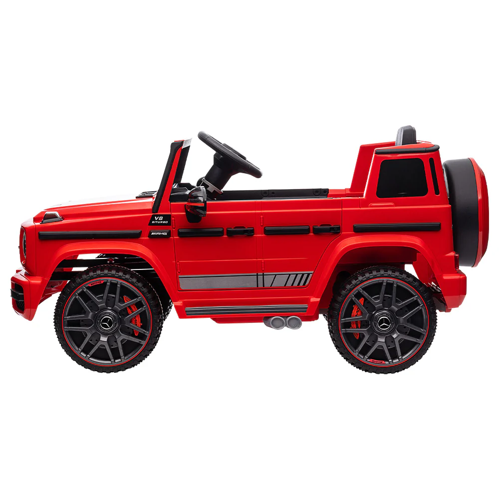 Kids Ride On Car Electric Mercedes-Benz Licensed Toys 12V Battery Cars AMG63 - Red - Nurns