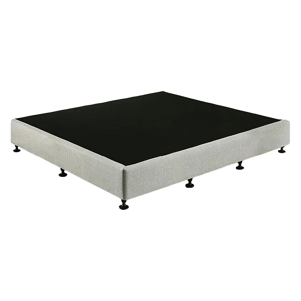 Aisha Ensemble Bed Base Linen Fabric - Light Grey King - Nurns