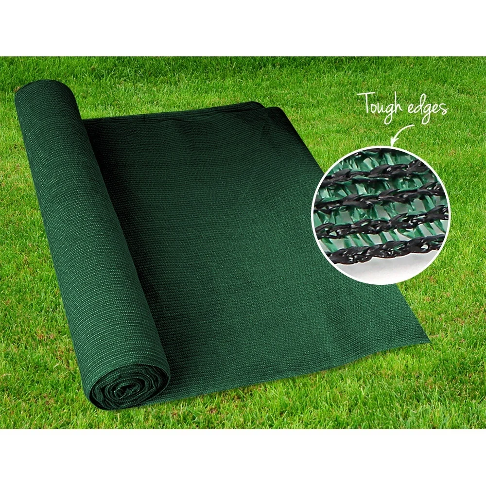 Instahut 50% Shade Cloth 3.66x20m Shade cloth Sail Heavy Duty Green - Nurns