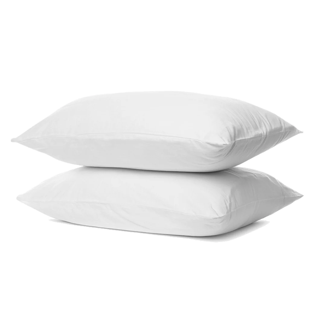 Set of 2 Pillows Inserts Cushion Soft 100% Microfibre - Nurns