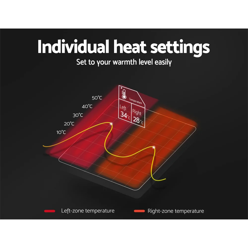 Wilmer Electric Soft Blanket King Size Polyester - White - Nurns