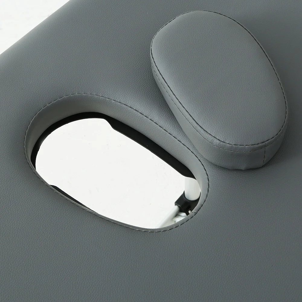 Massage Table 75cm 3 Fold Aluminium Beauty Bed Portable Therapy Grey - Nurns