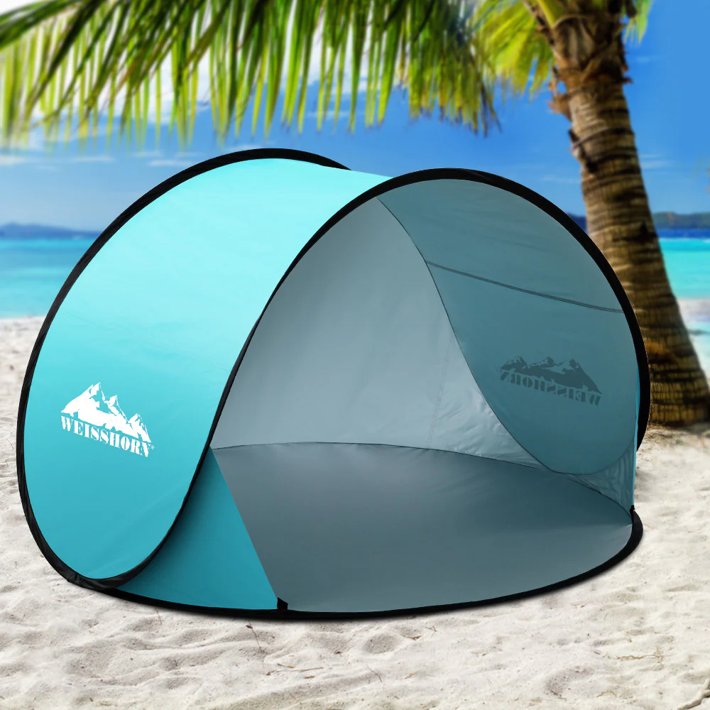 Weisshorn Pop Up Beach Tent Camping Portable Sun Shade Shelter Fishing - Nurns