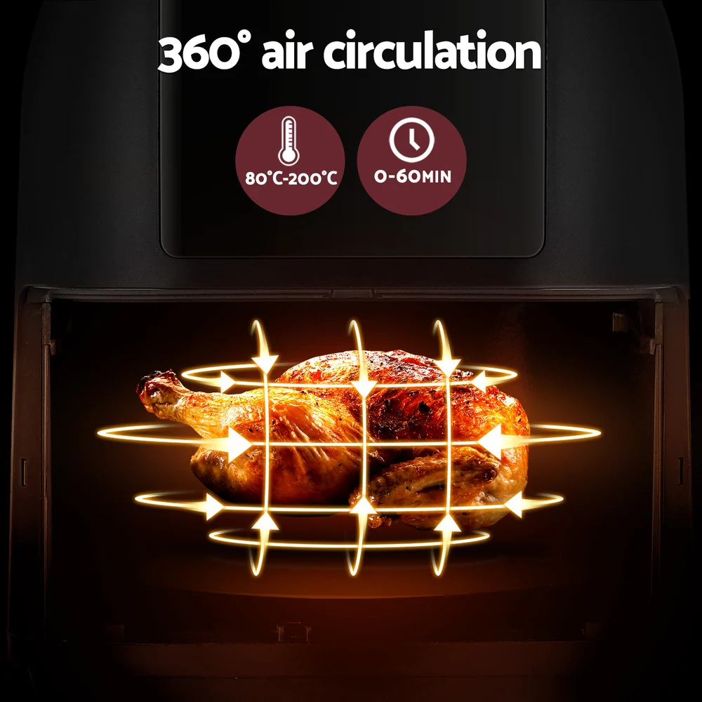 Devanti Air Fryer 8L LCD Fryers - Nurns