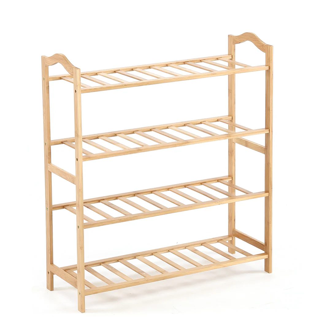 Levede Bamboo Shoe Rack Storage Wooden - Nurns