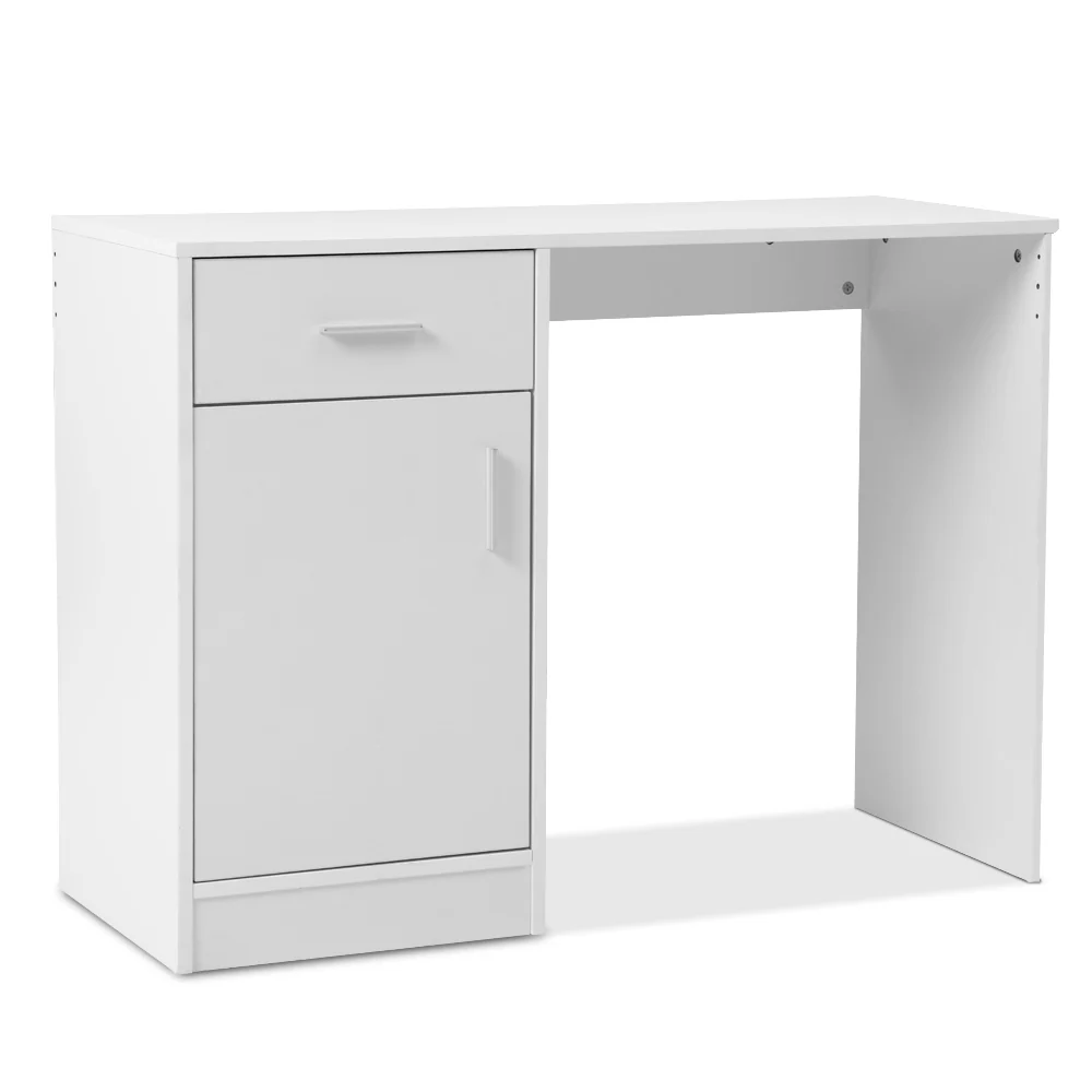 Artiss Computer Desk Drawer Cabinet White 100cm - Nurns