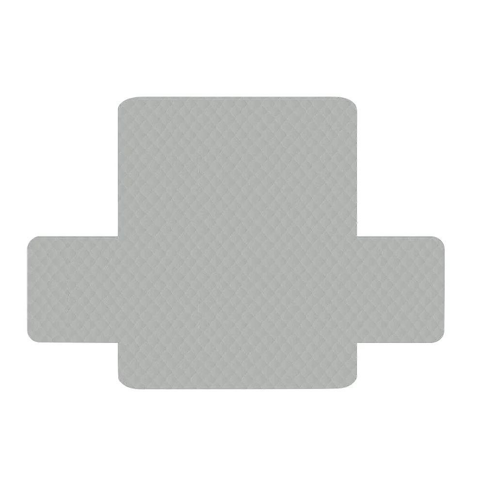 Sofa Cover Quilted Couch Covers Lounge Protector Slipcovers 3 Seater Grey - Nurns