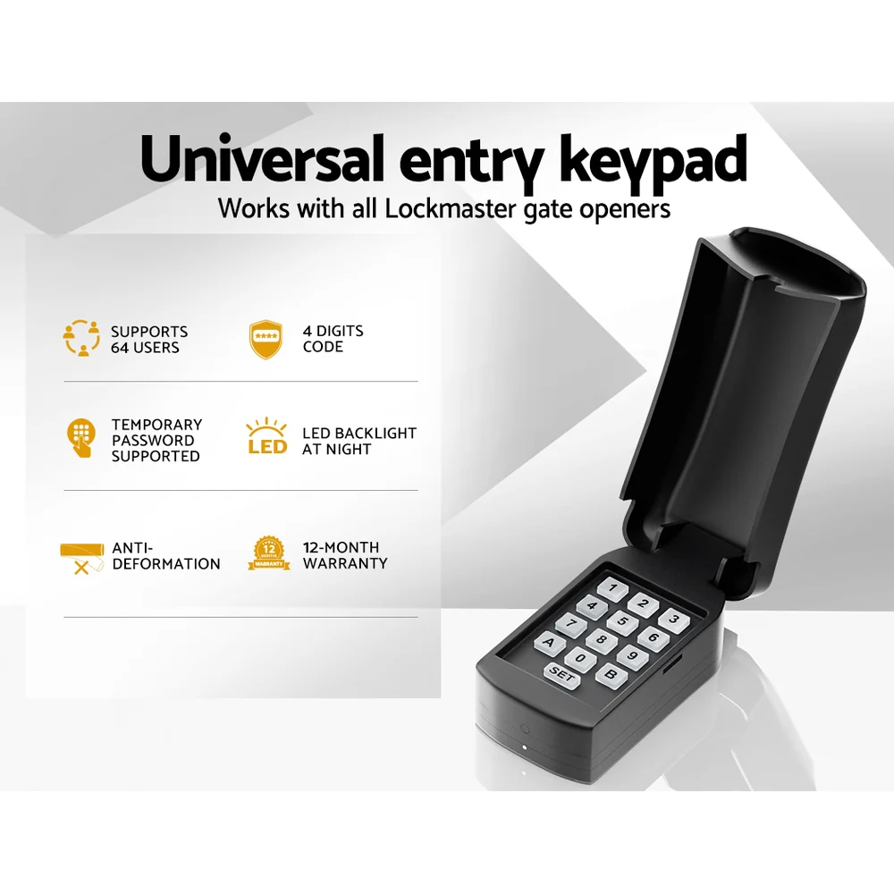 Universal Wireless Wired Keypad Security Control For Gate Opener - Nurns