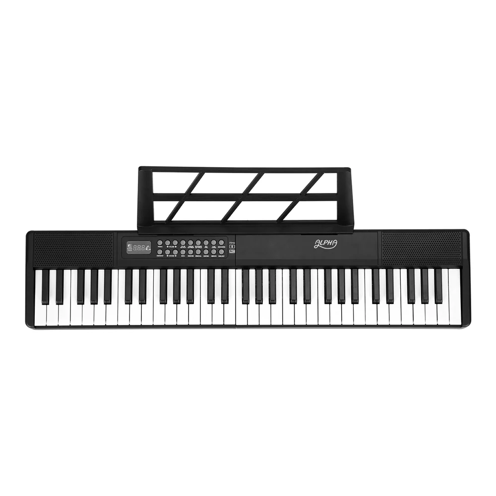 Alpha 61 Keys Foldable Electronic Piano Keyboard Digital Electric w/ Carry Bag - Nurns