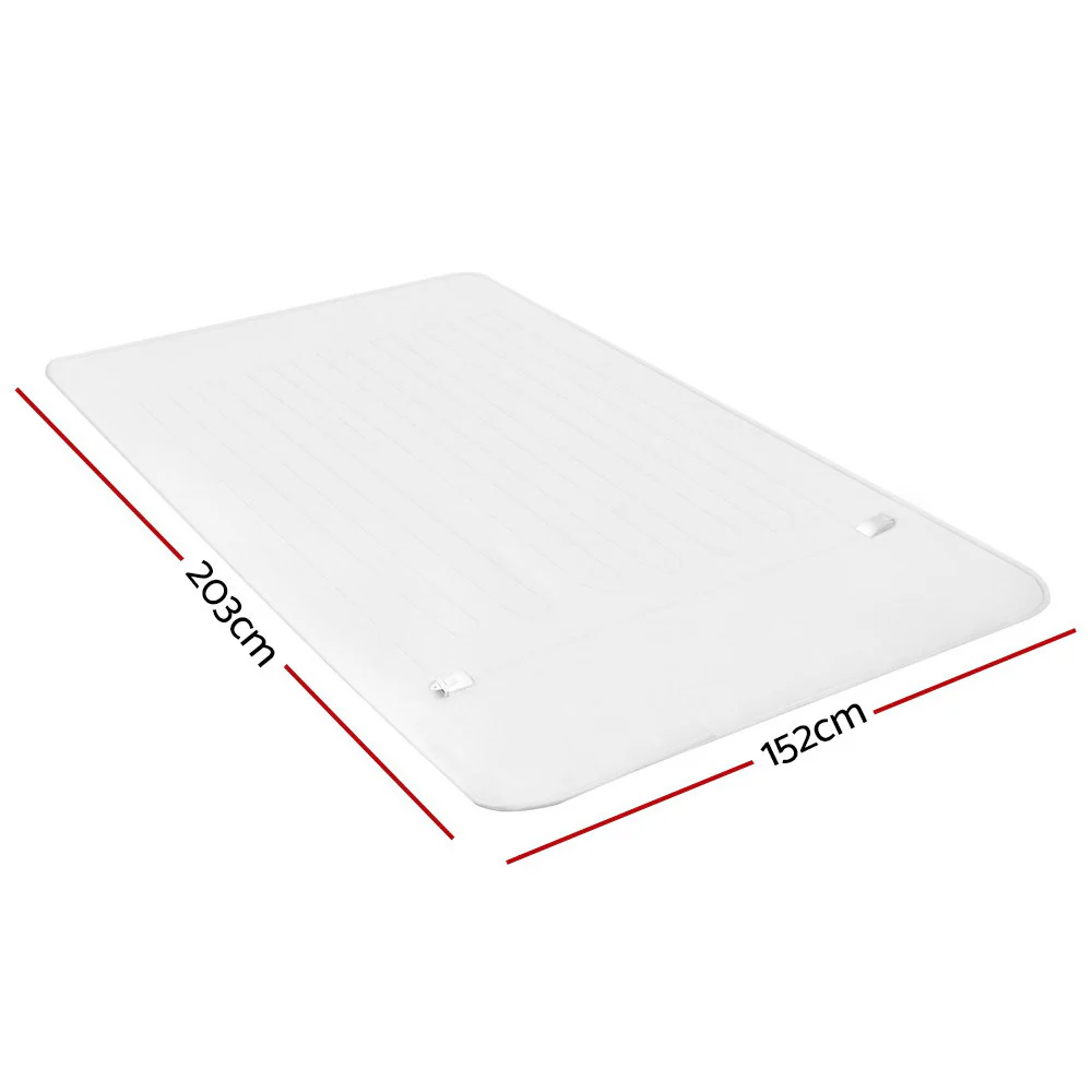 Wilmer Electric Soft Blanket Queen Size Polyester - White - Nurns