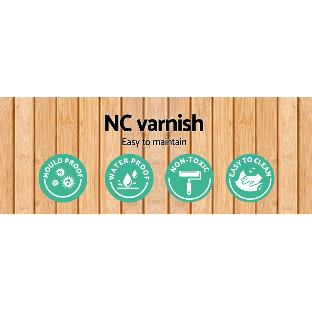 Bamboo Wooden Ladder Shelf Plant Stand Foldable - Nurns