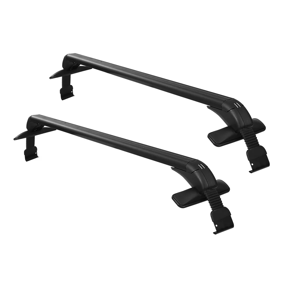 Universal Car Roof Rack Cross Bars 90cm Aluminium Adjustable Lockable 75kg Clamps - Nurns