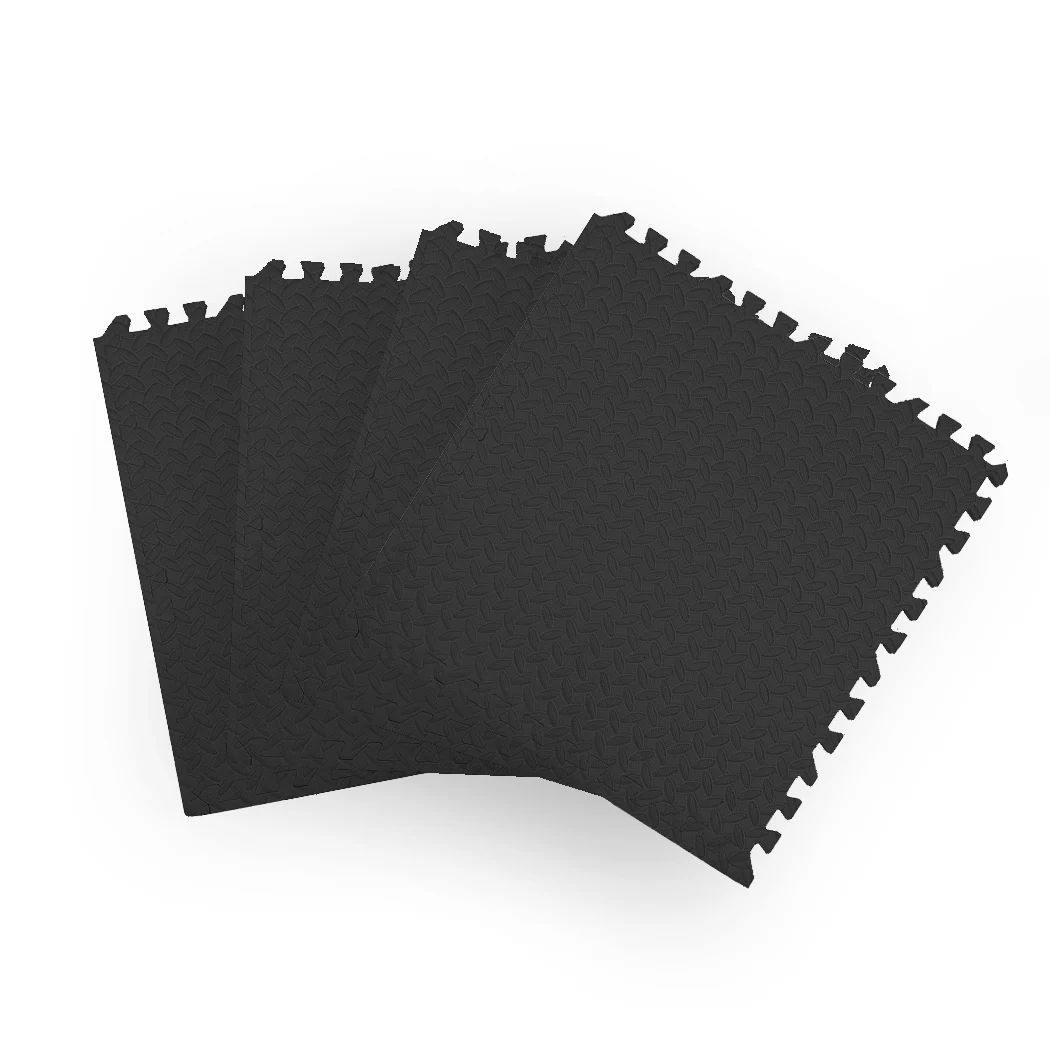 Kids Play Mat Floor Baby Crawling Mats Foldable Waterproof Carpet Black - Nurns