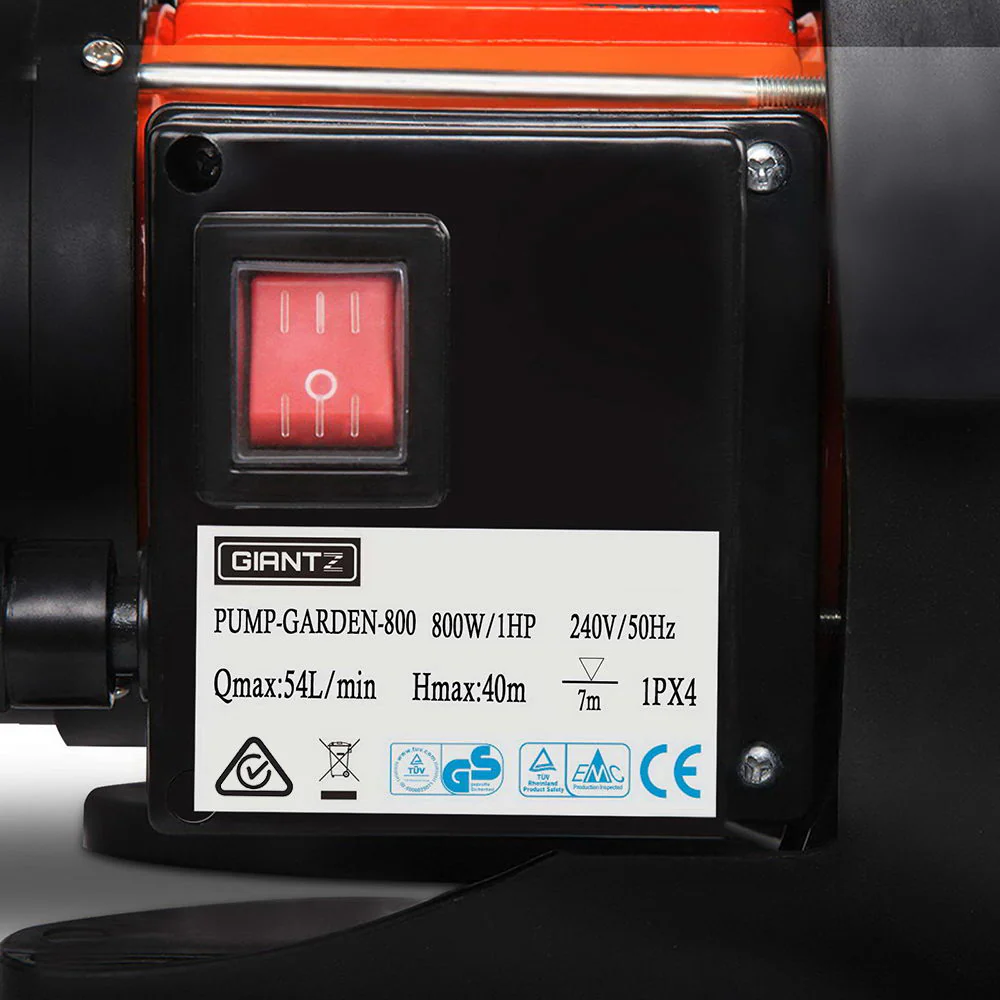 800w Stainless Steel Garden Water Pump - Nurns