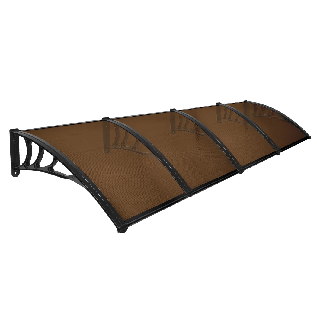 Mountview Window Door Awning Outdoor 1M x 4M Brown 1x4M - Nurns