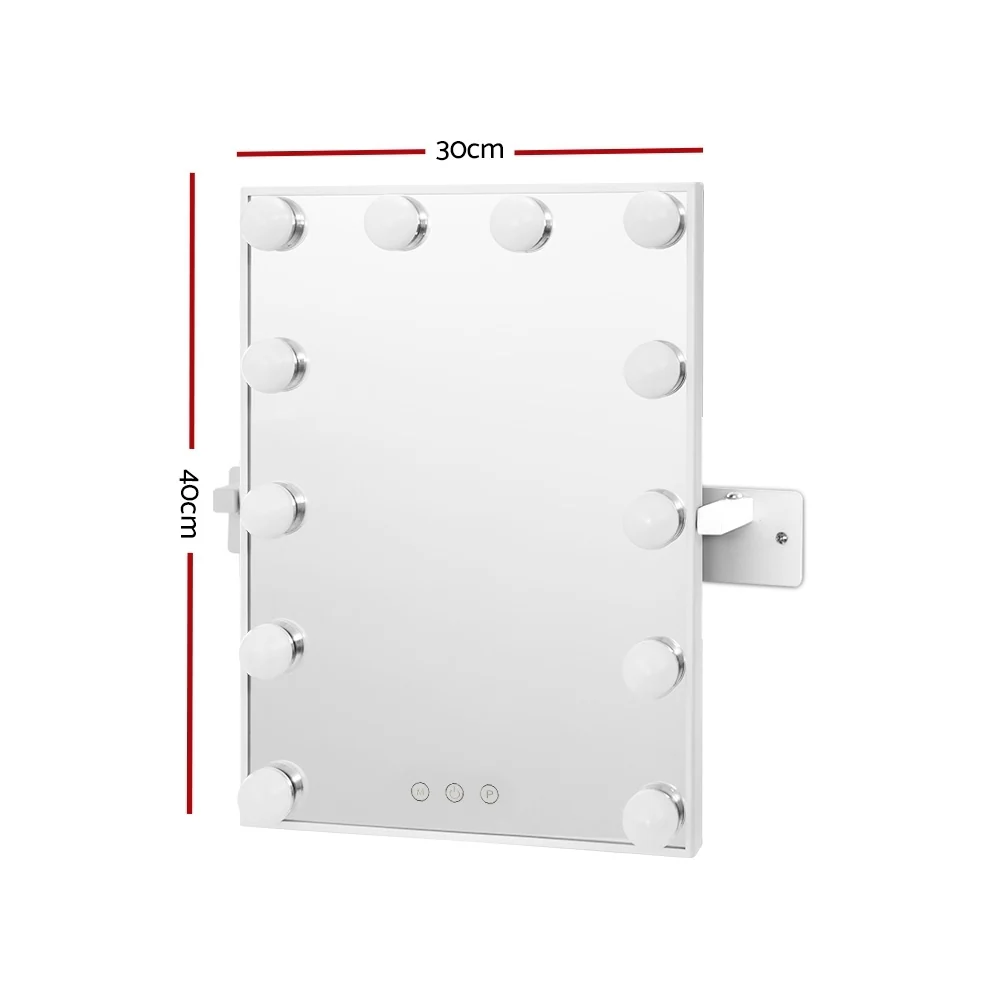 Hollywood Wall mirror Makeup Mirror With Light Vanity 12 LED Bulbs - Nurns