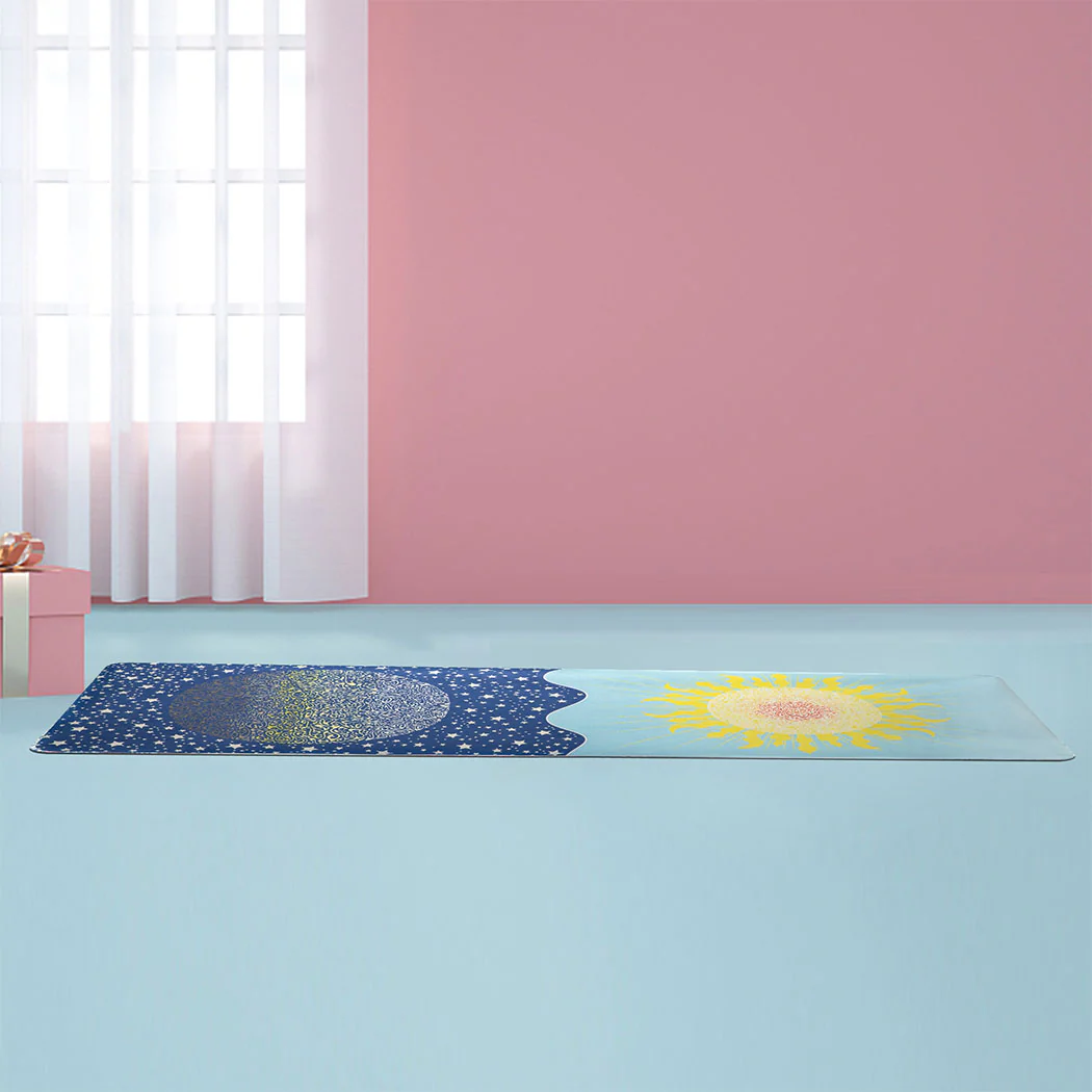 Centra Yoga Mat Foldable Non-Slip Exercise Blue - Nurns